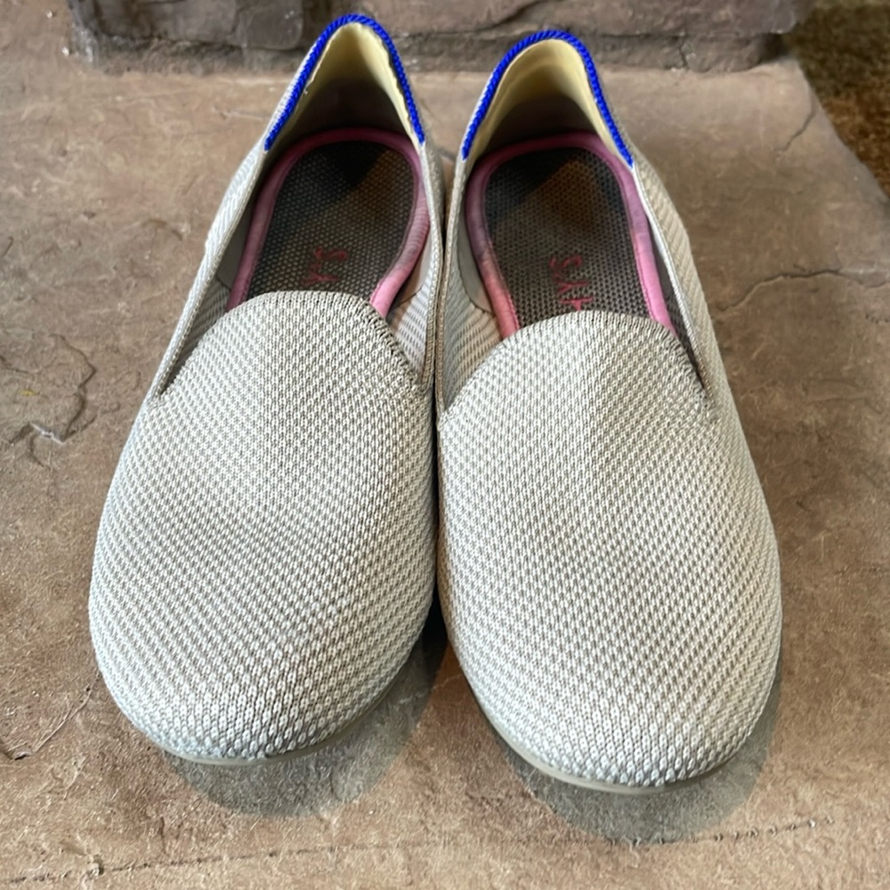 Rothy's Cream and Blue Flats - Picture 2 of 7
